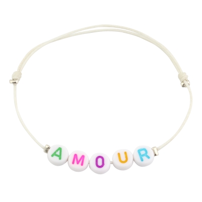 Bracelet personnalisable rainbow simple