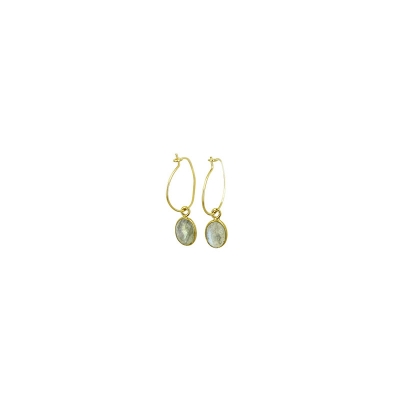Boucle d'oreille Magali Labradorite