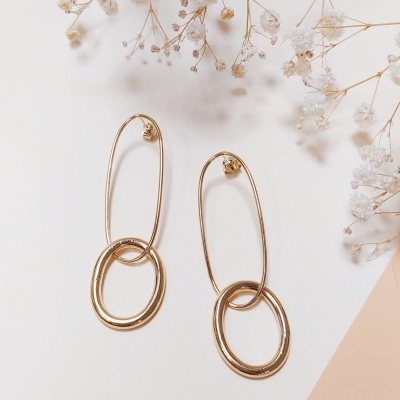 Boucles d'oreilles Mathilde Oval
