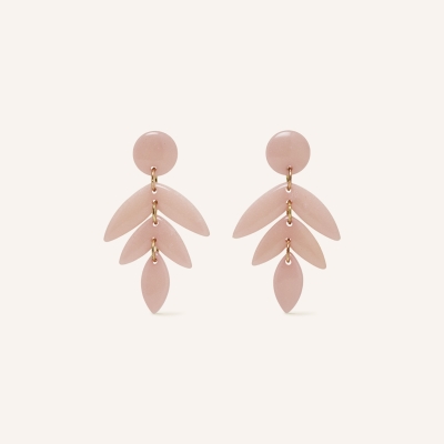 Boucles d'oreilles Fanou Orchidee Nacre