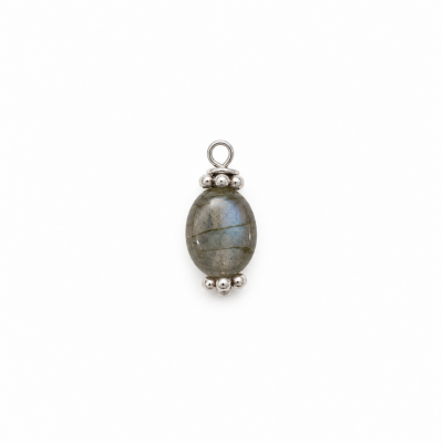 Pendentif Stone Labradorite plaqué argent