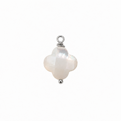 Pendentif Clover plaqué argent