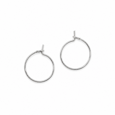 Créole 12 mm plaquée argent