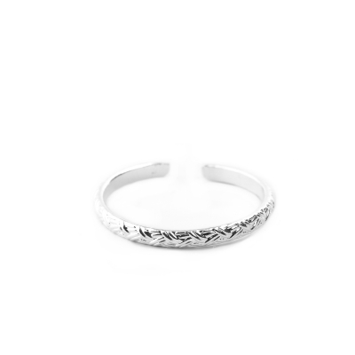 Bague rope plaqué argent