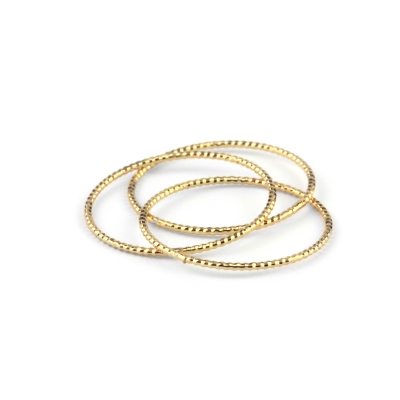 Bague 3 anneaux plaqué or