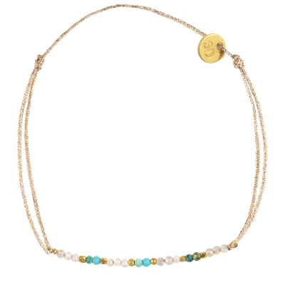 Bracelet Montana - zircon et turquoise