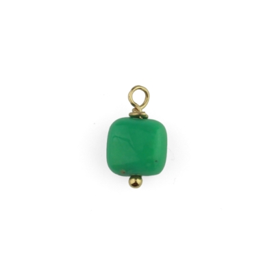 Pendentif Stone Agate verte