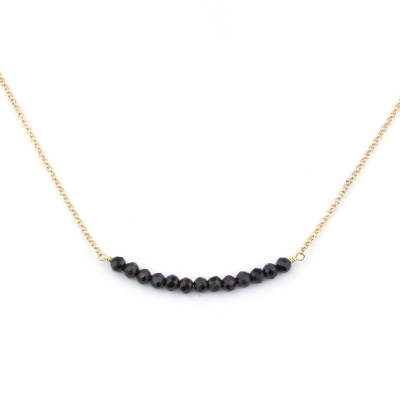 Collier Mina Spinelle Noire 