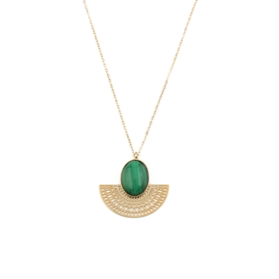 Collier Aztèque Malachite