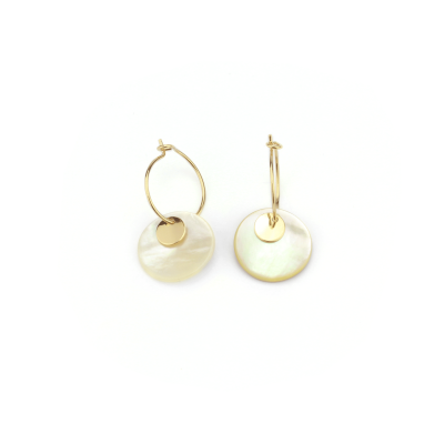 Boucles d'oreilles Shell brute 