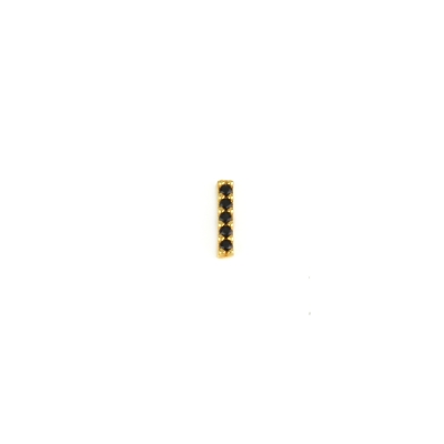 Boucle d'oreille Barette noir