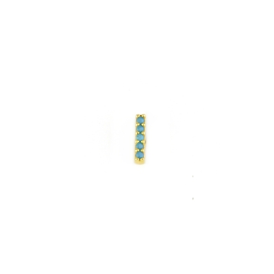 Boucle d'oreille Barette turquoise