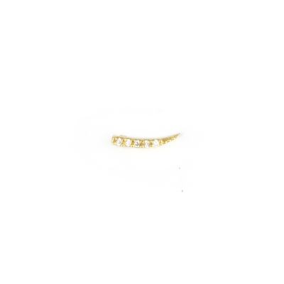 Boucle d'oreille Corne cristal