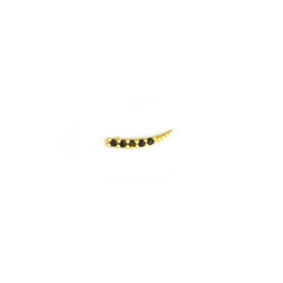 Boucle d'oreille Corne noir