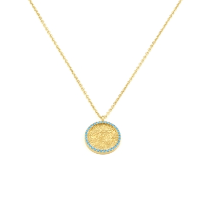 Collier cercle turquoise