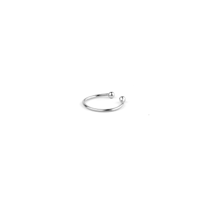 Cuff lisse plaqué argent