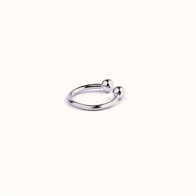 Mini Cuff lisse plaqué argent