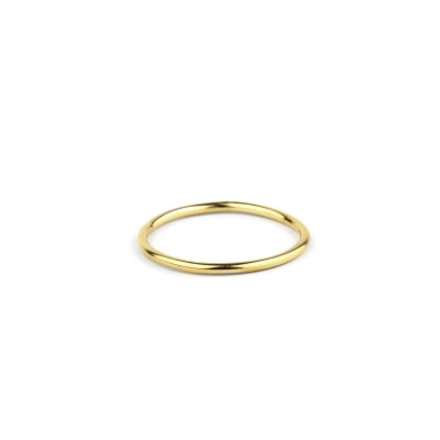 Bague de phalange lisse plaquée or