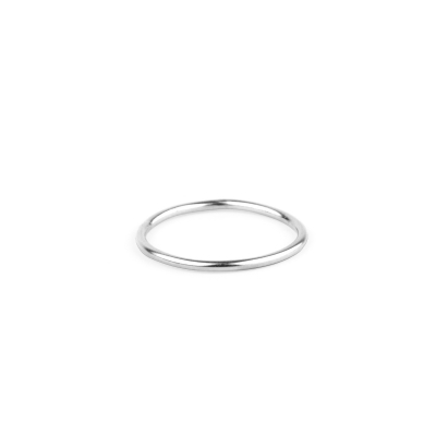 Bague de phalange lisse  en argent