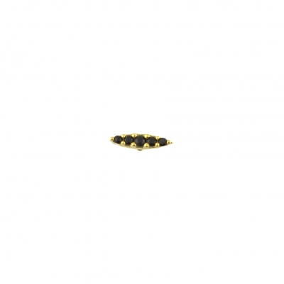 Boucle d'oreille venise noire