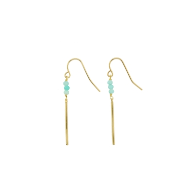 Boucles d'oreilles Mina Amazonite 