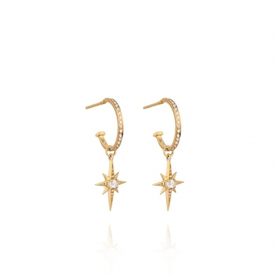Boucles d'oreilles Mystic Hoop Crystal