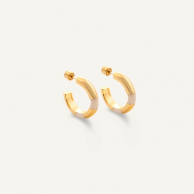 Boucles d'oreilles Josy Ecru