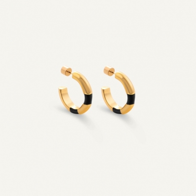 Boucles d'oreilles Josy Noir