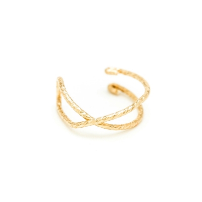 Faux piercing Eclat Croisé Gold Filled Or