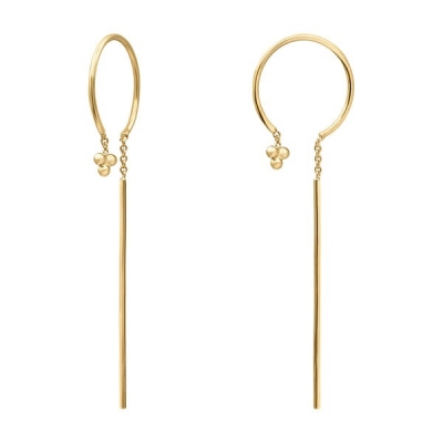 Boucles d'oreilles pendantes Pensée