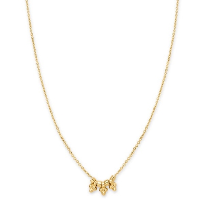 Collier 3 pendants Pensée