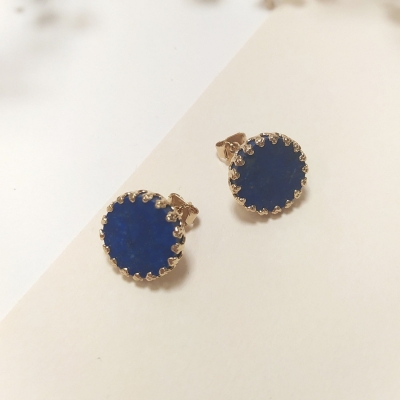 Boucles d'oreilles petite Duchesse lapis-lazuli