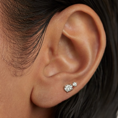 Boucle d'oreille Nikita Argent