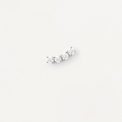 Boucle d'oreille Uma Argent