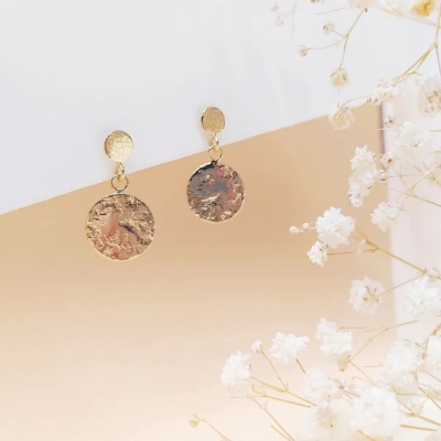 Boucles d'oreilles Disque et Petit Palais