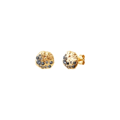 Boucles d'oreilles Seven Noir