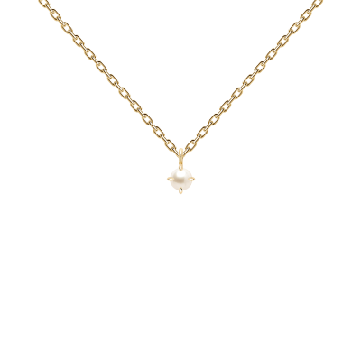 Collier Solitary Pearl Or