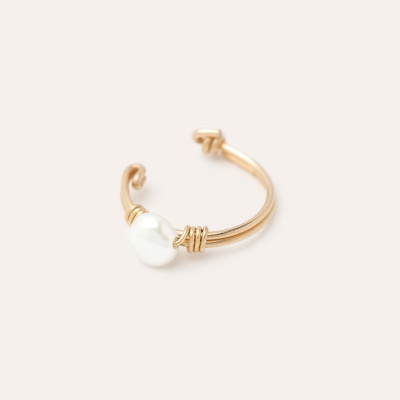Faux piercing solitaire Bouton