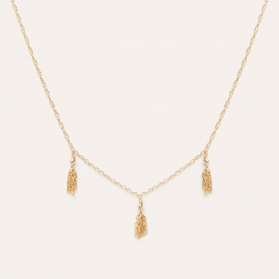Collier Pompon Gold Filled Or