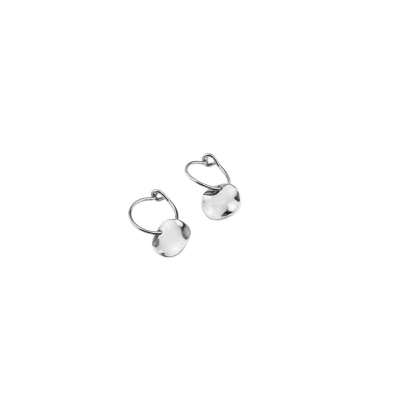 Petites boucles d'oreilles Belharra plaquées Argent