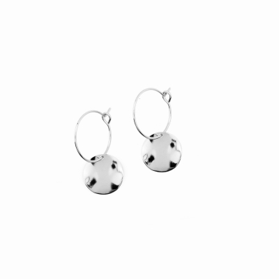 Boucles d'oreilles Belharra plaqué Argent