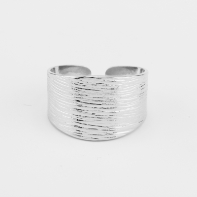 Bague Teck plaqué argent