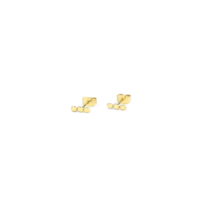 Boucle d'oreille Pépites dorée