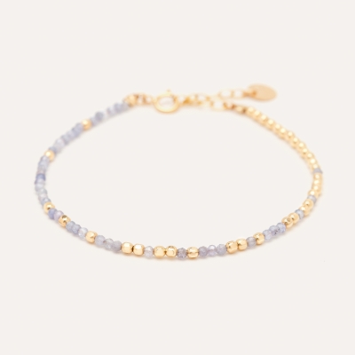 Bracelet Queen Tanzanite Gold Filled Or