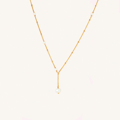 Collier Satellite Vice Versa Gold Filled Or
